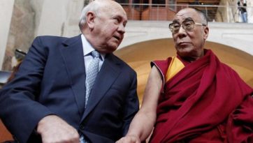 Condoléances pour la famille de F.W. de Klerk