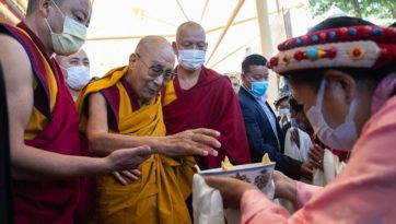 Prière de longue vie à Dharamsala