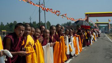 Arrivée au monastère de Tashi Lhunpo