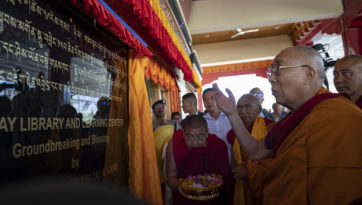 Inauguration du Thiksey Library & Learning Centre et déjeuner sur les rives de l'Indus