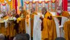 Cérémonie d'intronisation et prières pour la longue vie de Sa Sainteté au monastère de Drépoung