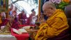Sa Sainteté assiste à la cérémonie de prières du Kalachakra